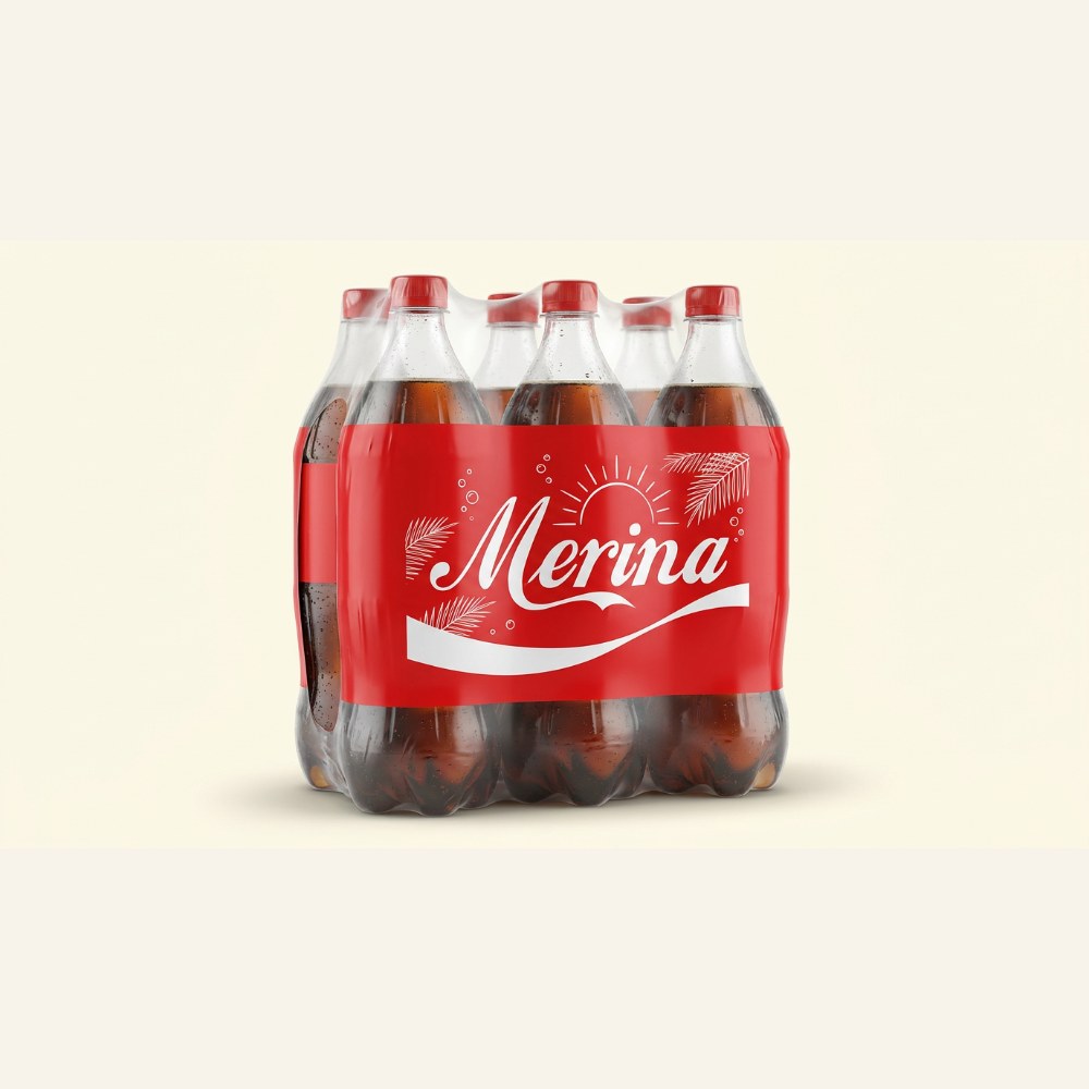 Original Coke 1.5L plastic, case of 6 (Rs 220 each)